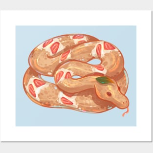 Strawberry Snake Cake Posters and Art